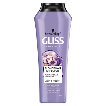 Schwarzkopf Gliss Blonde Perfector hamvasító sampon 250ml