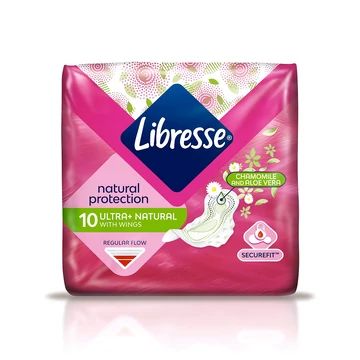 Libresse Chamomille&Aloe Vera Ultra+Natural Normal egészségügyi betét 10db