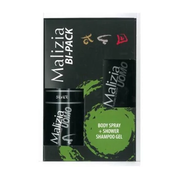 Malizia Silver tusfürdő + dezodor férfi ajándékcsomag