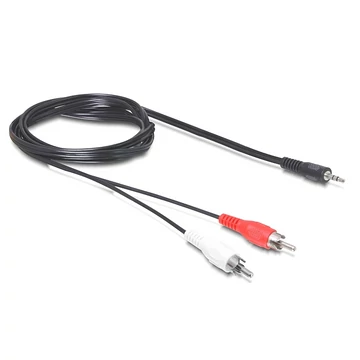 Delock kábel, audio DC jack 3.5 mm apa > 2 x RCA apa, 5 m