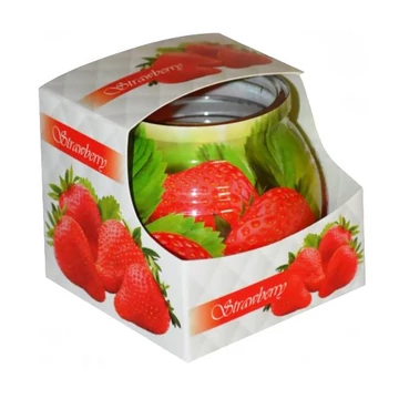 Eper illatú poharas illatgyertya 70g 630732