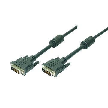 LogiLink DVI összekötő kábel, fekete, 2m