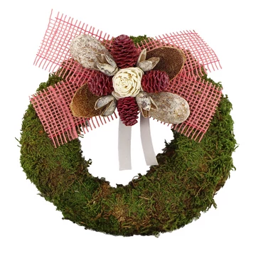Díszített mohakoszorú 20cm MK20