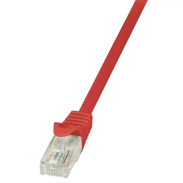 LogiLink CAT5e UTP Patch Kábel AWG26 piros 0,5m