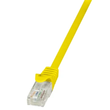 LogiLink CAT5e UTP Patch Kábel AWG26 sárga, 0,5m