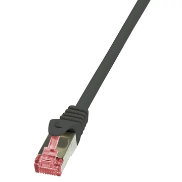 LogiLink CAT6 S/FTP Patch Cable PrimeLine AWG27 PIMF LSZH black 0,25m