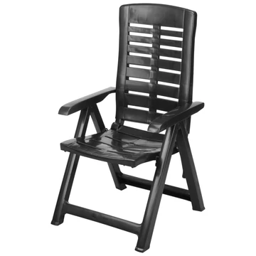 Kerti szék állítható fekete 042980610 - csak egyedi szállítással vagy személyes átvétellel