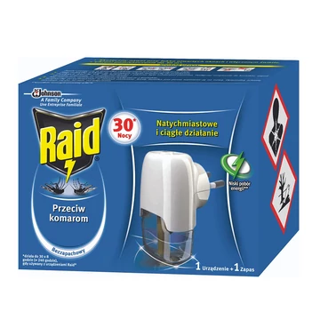 Raid elektromos szúnyogirtó készülék+folyadék 30 éjszaka