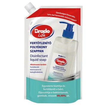 Brado Life fertőtlenítő folyékony szappan utántöltő 500ml
