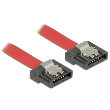 Delock kábel SATA FLEXI 6 Gb/s 50 cm vörös fém