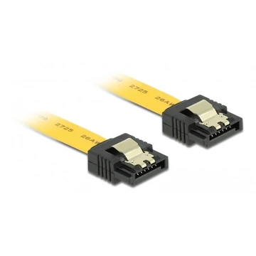 Delock SATA 6 Gb/s egyenes /egyenes kábel, fém, 50 cm