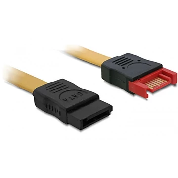 Delock SATA hosszabbító kábel, 100cm sárga