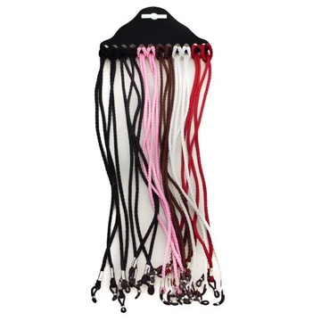 Hair színes szemüvegzsinór 12db-os kiszerelésben