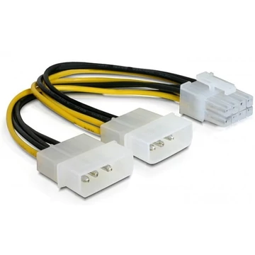 Delock PCI Expressz 8 pin -  2 db molex tápátalakító