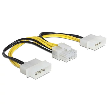 Delock tápkábel 8 pines EPS > 2 x 4 pines molex