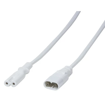 Logilink Power Cord, Extension C8 - C7 , 2.0m, white