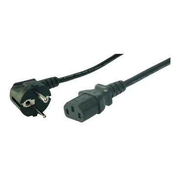 LogiLink Tápkábel > IEC aljzattal, fekete, 3 m