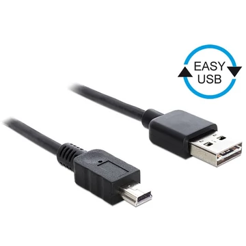 Delock EASY-USB 2.0 -A apa > USB 2.0 mini apa kábel, 5 m