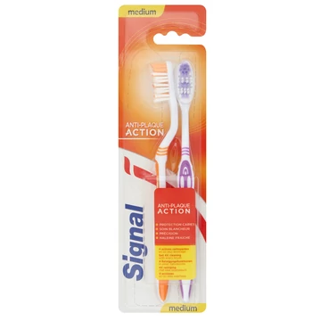 Signal anti-plaque medium fogkefe 1+1