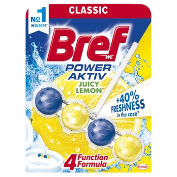 Bref juicy lemon classic power aktiv 50g wc illatosító