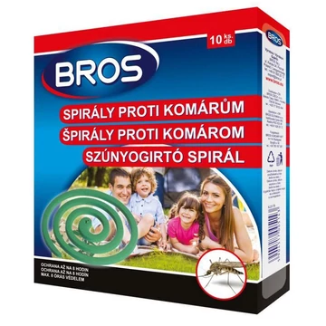 Bros szúnyogirtó spirál 10db
