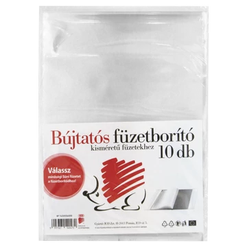 ICO süni füzetborító a/5 bújtatós 10db
