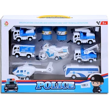 Rendőrségi járműszett 7db-os