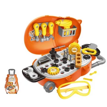 Nagy játék barkácsszett gurulós kofferban 30db-os