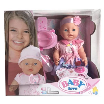 Sírós baba cumival és kiegészítőkkel