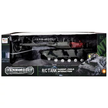 RC Terepmintás távirányítós harckocsi fénnyel és hanggal 1/32