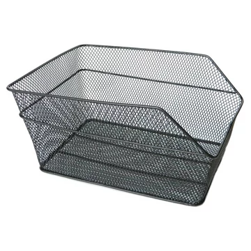 Hátsó fekete kerékpár kosár 40x28x18cm 41800022BK