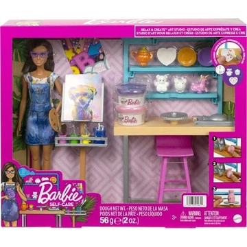 Barbie: Feltöltődés műterem játékszett babával - Mattel