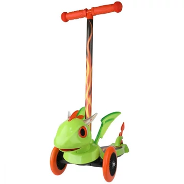 Sárkányos forma háromkerekű roller