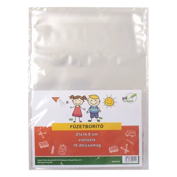 PD school füzetboritó a/5 ipp víztiszta 10db p0019-0183