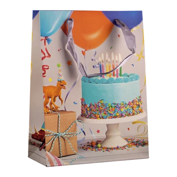 ajándék tasak kicsi happy birthday sütis 72181