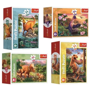 Bámulatos dinoszauruszok 54db-os mini puzzle több változatban - Trefl