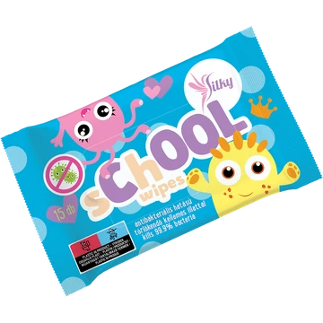 Silky school wipes nedves törlőkendő 15db