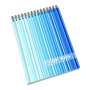T-Creativ vonalas irodai spirálnotesz A/6 40 lapos