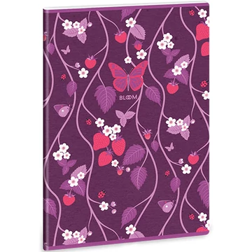 Ars Una: Bloom Papillon A/4 extra kapcsos ponthálós füzet