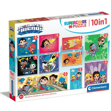 DC Super Friends 10az1-ben puzzle szett - Clementoni