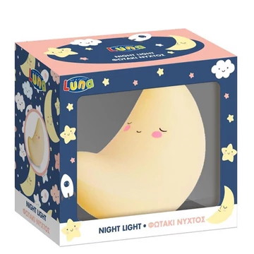 Aranyos holdacska éjszakai lámpa 15cm