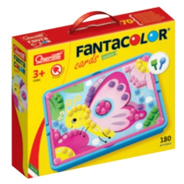 Quercetti: Fanta Color Cards Természet kreatív pötyi játékszett