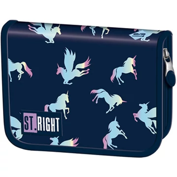 St.Right Holo Unicorns kihajtható töltetlen tolltartó