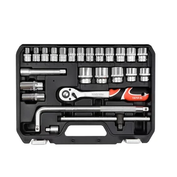 YATO Dugókulcs készlet 25 részes 1/2 col: 10-24 mm CrV (YT-38741)