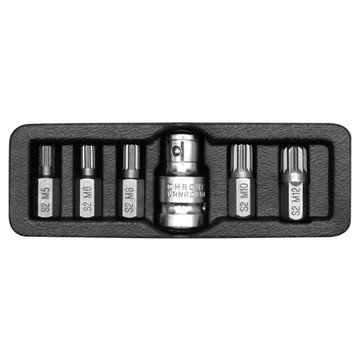 YATO Bit klt. 6 r. SPLINE M5-M12 L=30mm 1/2 col (YT-0414)