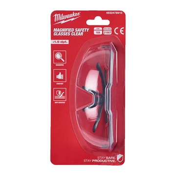 Milwaukee Védőszemüveg Bifokális +1.5 víztiszta - 1 db - 4932478910