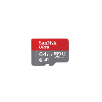 Sandisk microsd ultrakártya 64gb, 140mb/s,  a1, class 10, uhs-i (215426)