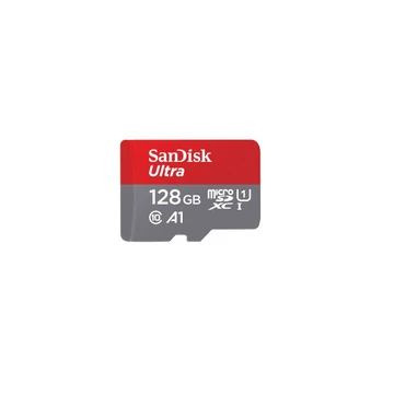 Sandisk microsd ultrakártya 128gb, 140mb/s,  a1, class 10, uhs-i (215427)