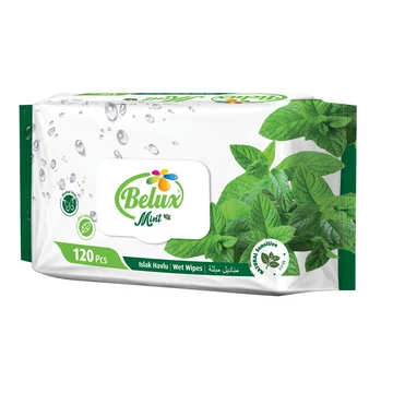 Belux mentol&citrom zárható nedves törlőkendő 120db