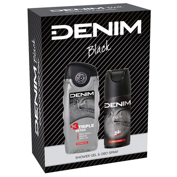 Denim Black férfi ajándékcsomag